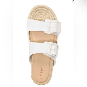 On 34th Women’s Milaa Buckled Footbed Sandal, Size 10 NWB